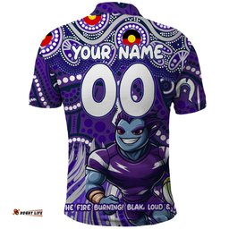Custom Australia NAIDOC Week 2024 Polo Shirt Melbourne Storm Mascot Keep The Fire Burning
