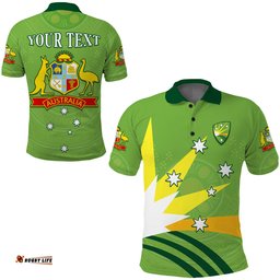 Custom Personalised Cricket Australia Polo Shirt Proud Aussie Aboriginal