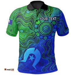 Custom Aboriginal Polo Shirts , Torres Strait Islands Flag