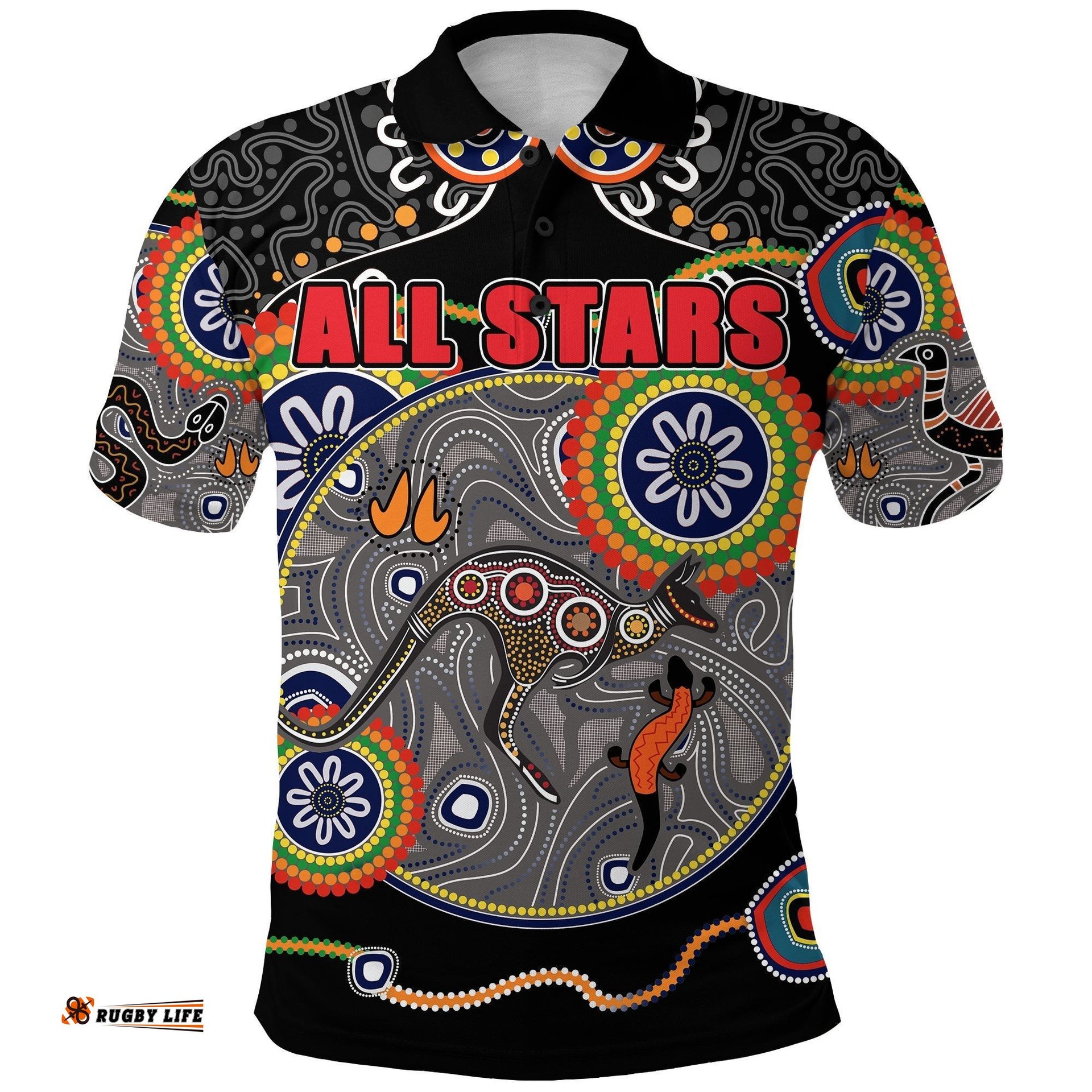 All Stars Polo Shirt Special Indigenous Australia