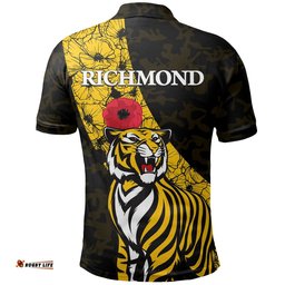 Richmond Polo Shirt Tigers Anzac Day