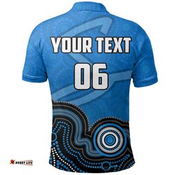 Custom Personalised And NumberAdelaide Strikers Polo Shirt Cricket Aboriginal Style