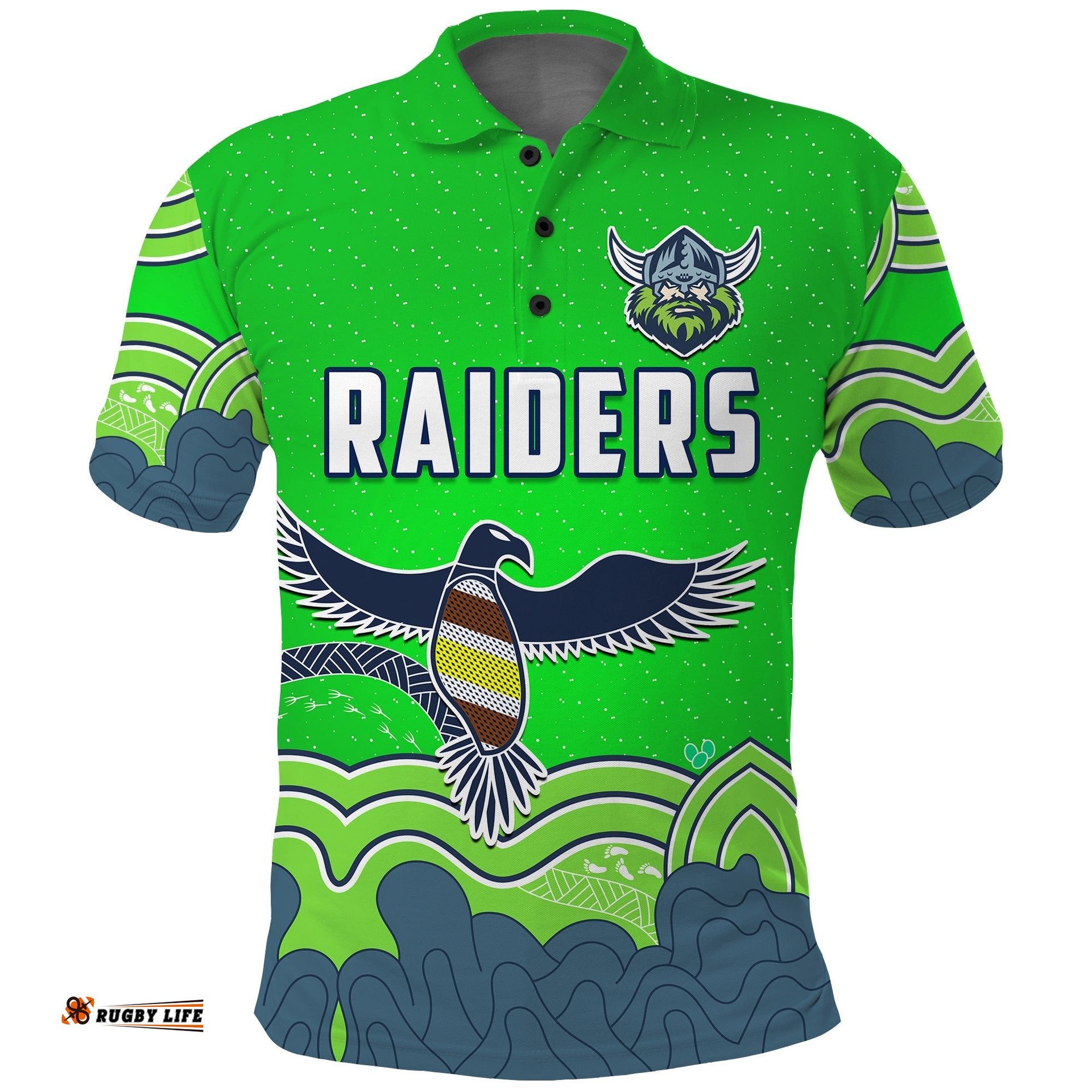 Raiders Indigenous Polo Shirt Canberra The Milk