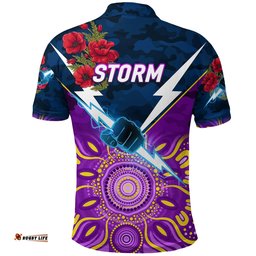 Storm ANZAC Polo Shirt Indigenous Vibes