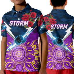 Storm ANZAC Polo Shirt Indigenous Vibes