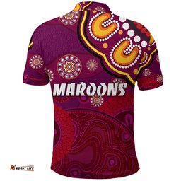 Queensland Maroons Aboriginal Polo Shirt Indigenous Vibes