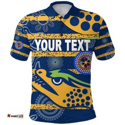 Custom Personalised Parramatta Polo Shirt Eels Indigenous Be Proud