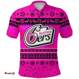 Sydney Sixers Polo Shirt Christmas Simple Style