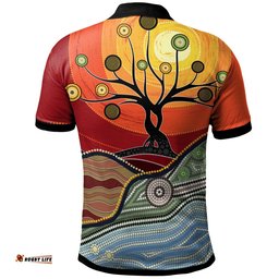 Polo Shirt - Australian Aboriginal Tree