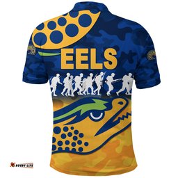 Custom Personalised Parramatta Polo Shirt Eels Anzac Vibes