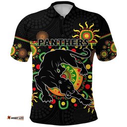 Penrith Polo Shirt Indigenous Panthers - Black