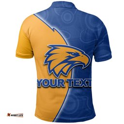 Custom Personalised West Coast Eagles Polo Shirt Aboriginal Patterns Half Style