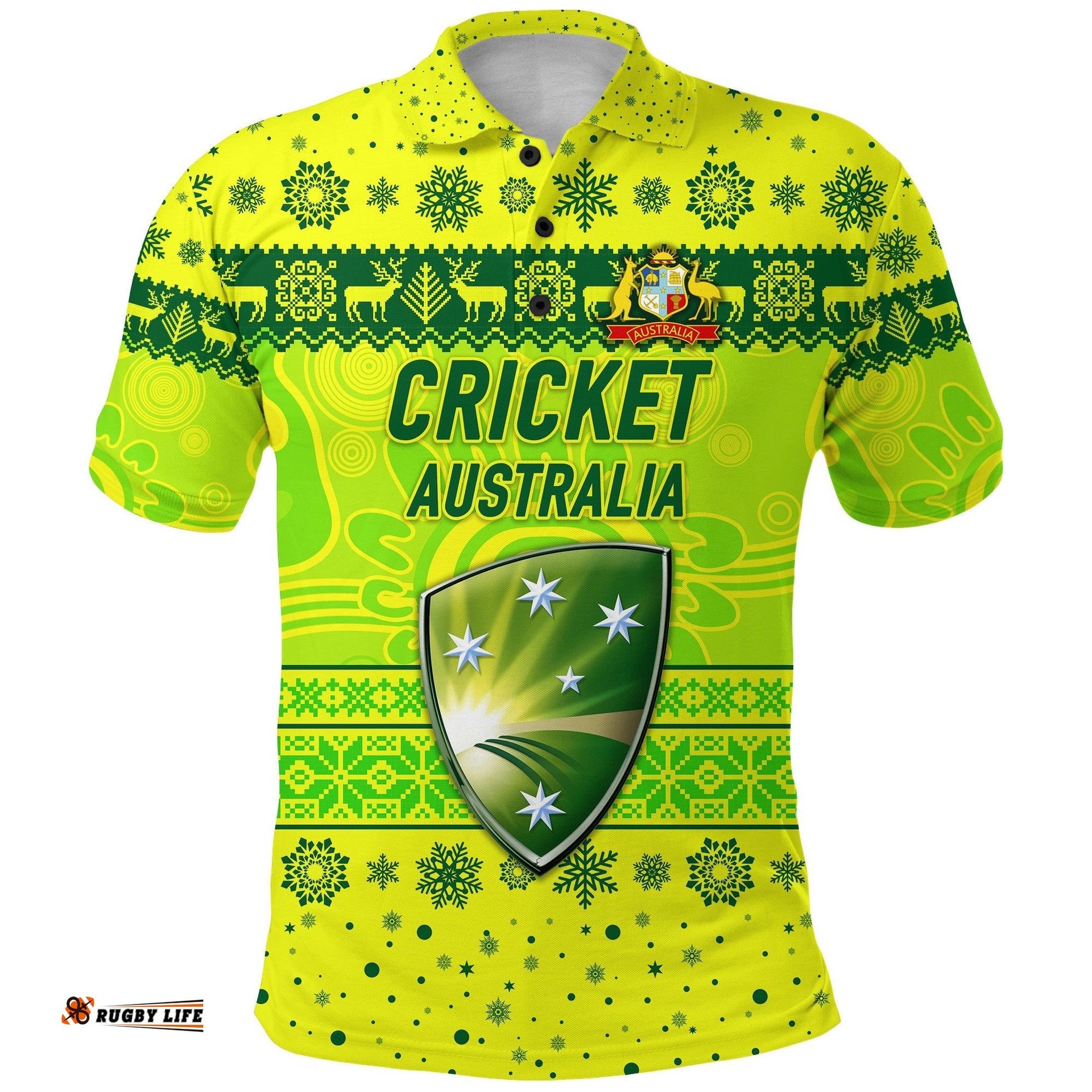 Australia Men Cricket Team Polo Shirt Christmas Simple Style