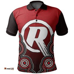 Custom Personalised And NumberMelbourne Renegades Polo Shirt Cricket Aboriginal Style