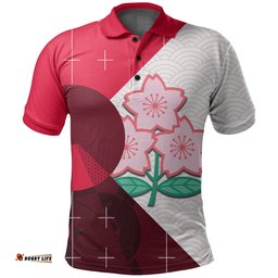 Japan Rugby Polo Shirt Sakura