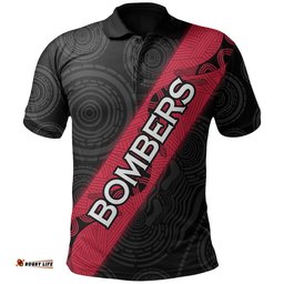 Essendon Bombers Polo Shirt Black