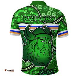 Raiders Indigenous Polo Shirt Fresh Lime