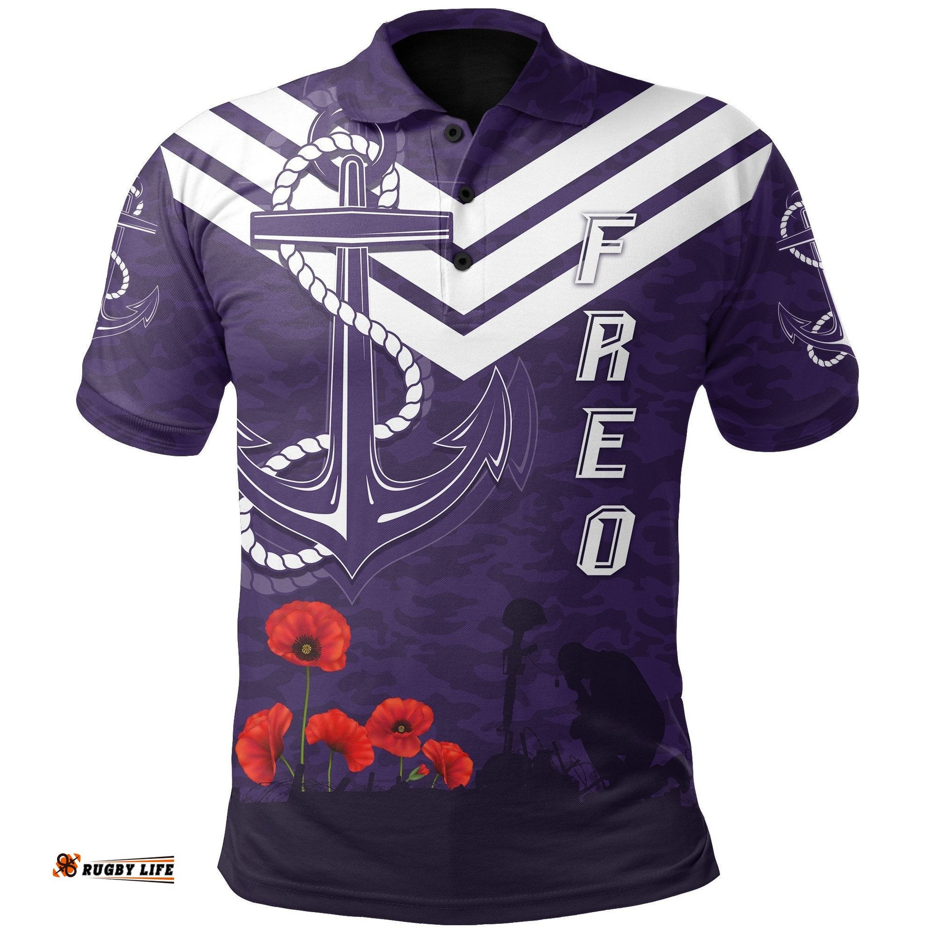 Fremantle Polo Shirt Freo Anzac Day