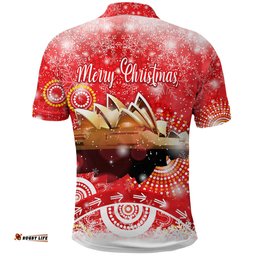 Australia Sydney Opera House Christmas Polo Shirt Original Style - Red