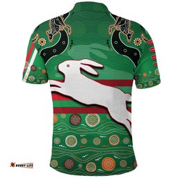 Rabbitohs Polo Shirt Indigenous Green
