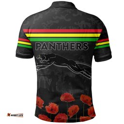Panthers Rugby Anzac Day Polo Shirt