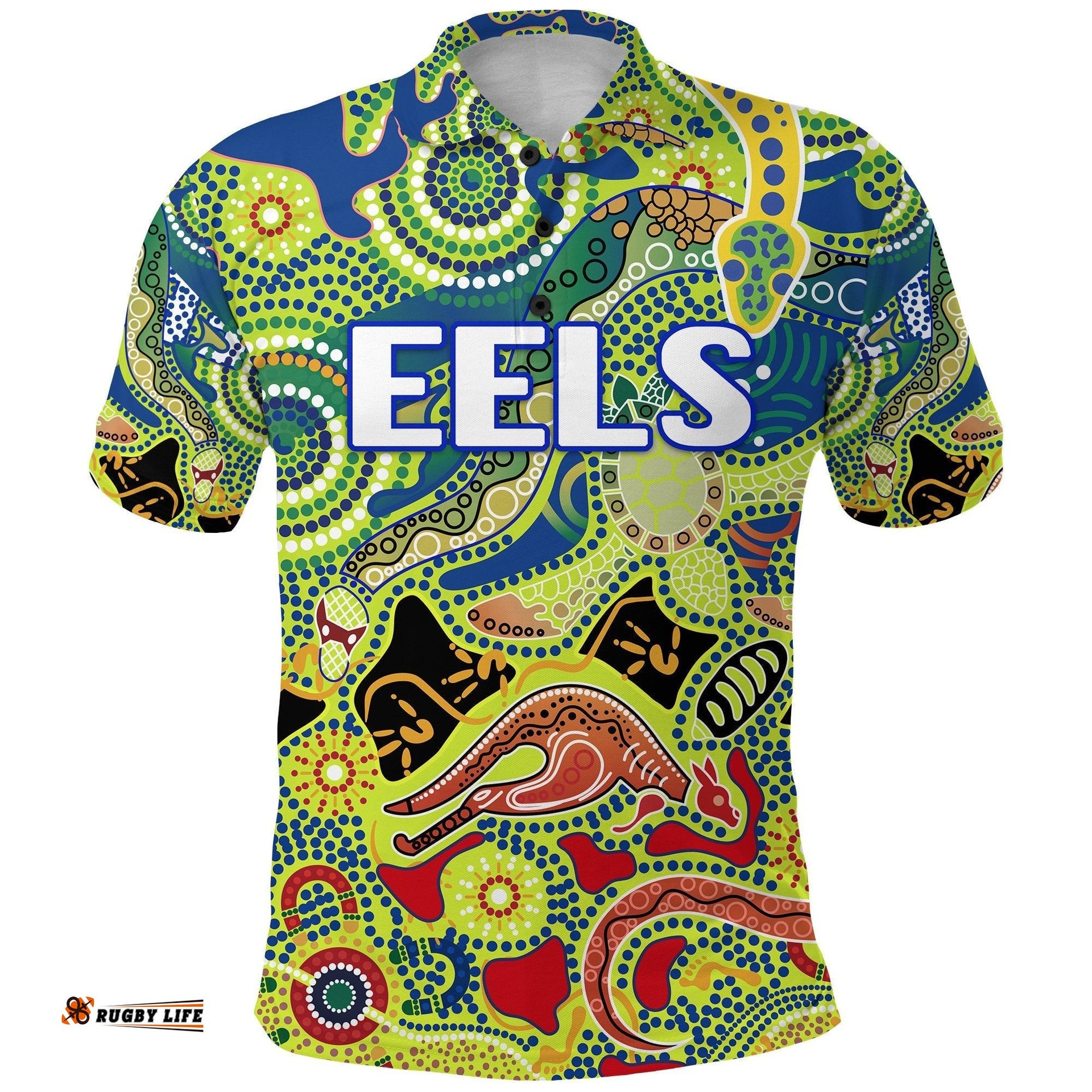 Parramatta Polo Shirt Eels Unique Indigenous