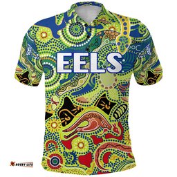Parramatta Polo Shirt Eels Unique Indigenous