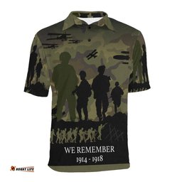 We Remember Anzac Camo New Zealand Polo Shirt