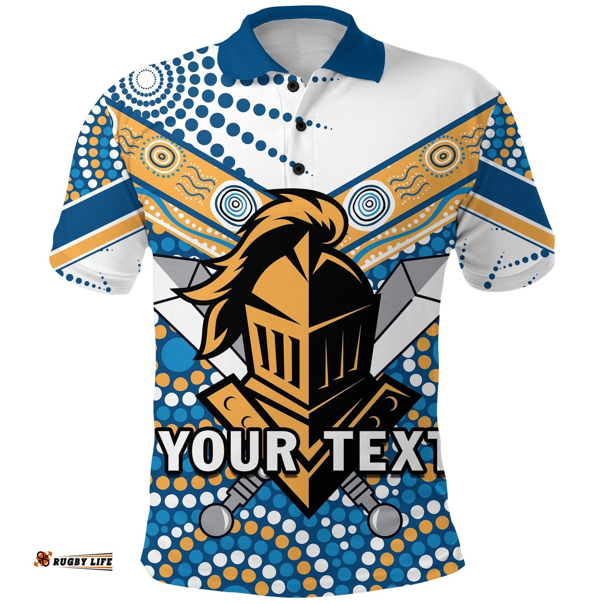 Custom Personalised Titans Knight Polo Shirt Gold Coast