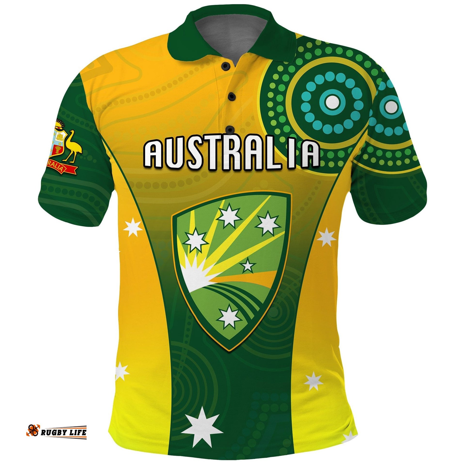 Cricket Australia Polo Shirt Unique Aboriginal