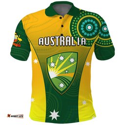 Cricket Australia Polo Shirt Unique Aboriginal