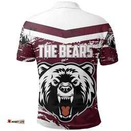 The North Sydney Bears Polo Shirt Painting Style