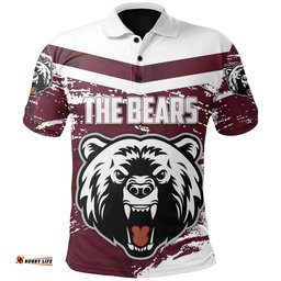 The North Sydney Bears Polo Shirt Painting Style