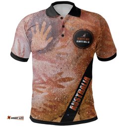 Polo Shirt - Handprint with Kangaroo Logo