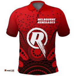 Melbourne Renegades Polo Shirt - Aboriginal Style Of Dot -