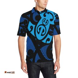 Maori Blue Mangopare Polo Shirt