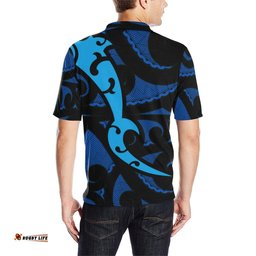 Maori Blue Mangopare Polo Shirt