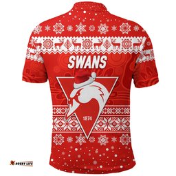 Sydney Swans Polo Shirt Christmas Simple Style