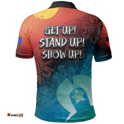 Naidoc Week 2022 Polo Shirt Indigenous Flag Australia Aboriginal