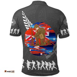 Vibe Hoodie Clothing - New Zealand Anzac Red Poopy Polo Shirt