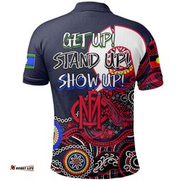 Demons Australian Football Polo Shirt NAIDOC 2022 Patterns