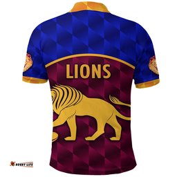 Brisbane Lions Polo Shirt Powerful