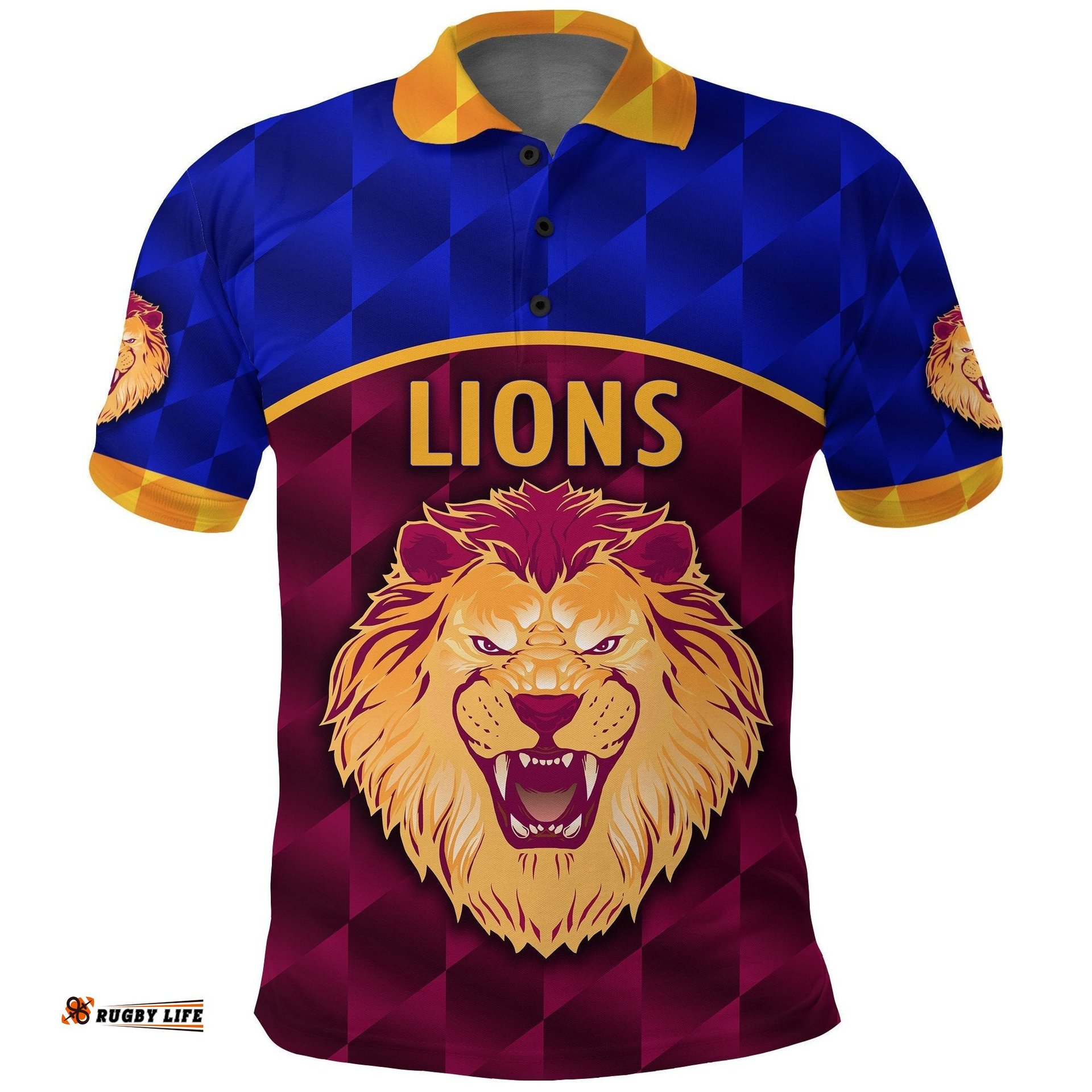 Brisbane Lions Polo Shirt Powerful