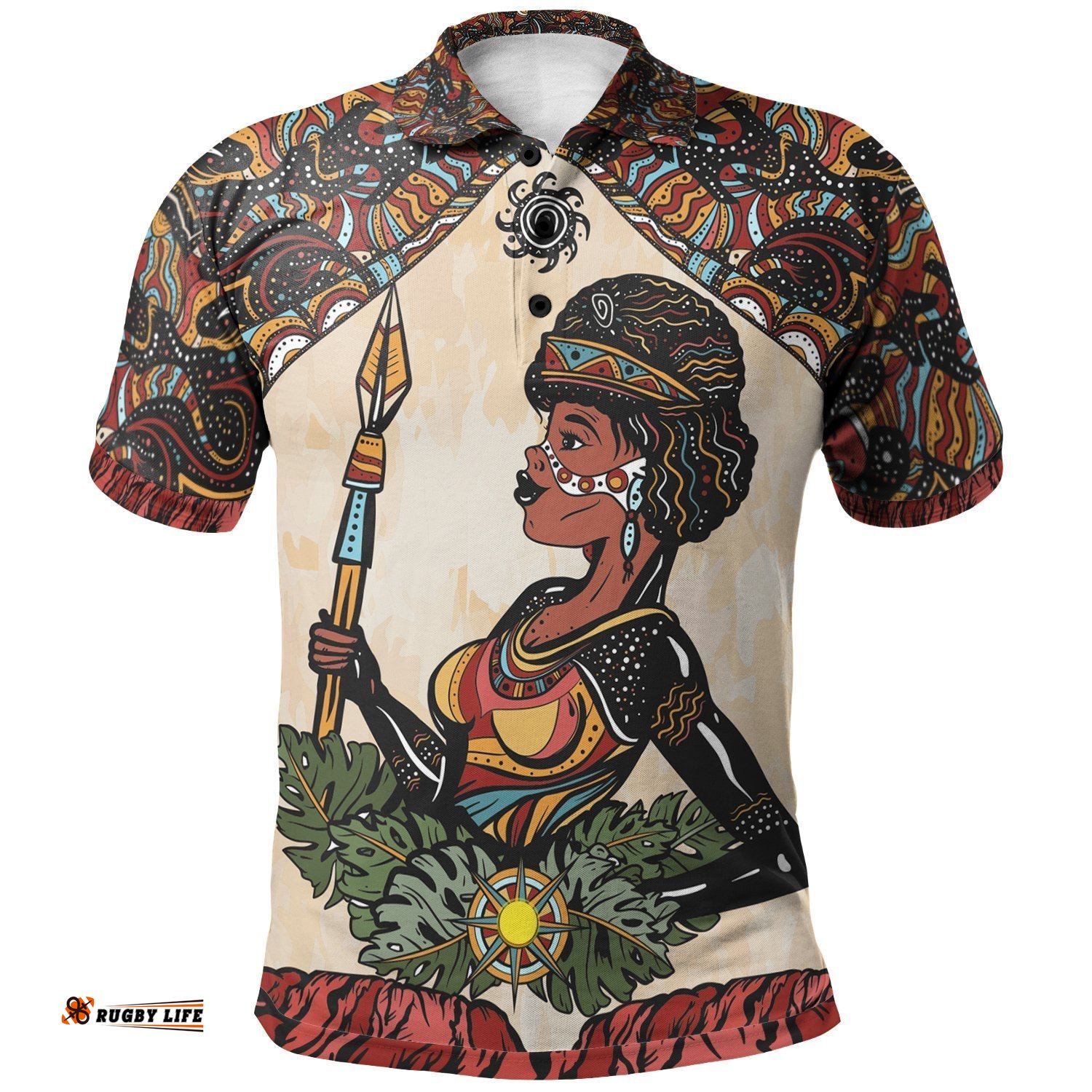 Custom Text Polo Shirts - Aboriginal Women