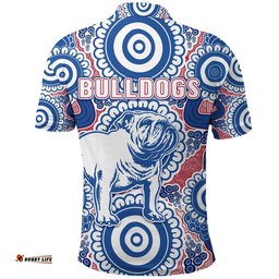 Western Polo Shirt Bulldogs Simple Indigenous