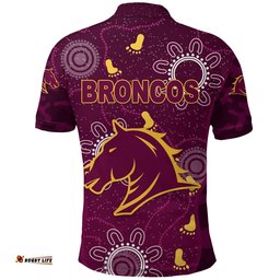 Custom Personalised Brisbane Broncos Polo Shirt Anzac Day Camouflage Indigenous