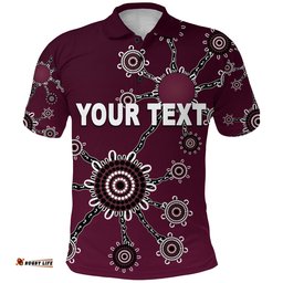 Custom Personalised Warringah Polo Shirt Sea Eagles Simple Indigenous