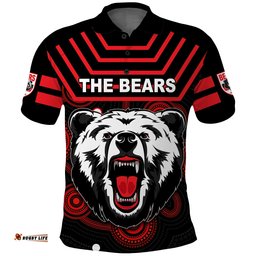 Custom Personalised The Bears Indigenous Polo Shirt Go North Sydney