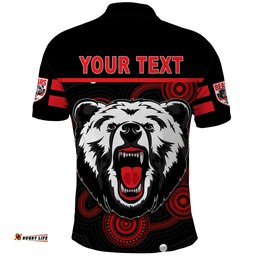 Custom Personalised The Bears Indigenous Polo Shirt Go North Sydney