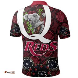 Queensland Polo Shirt Reds Rugby - Koala